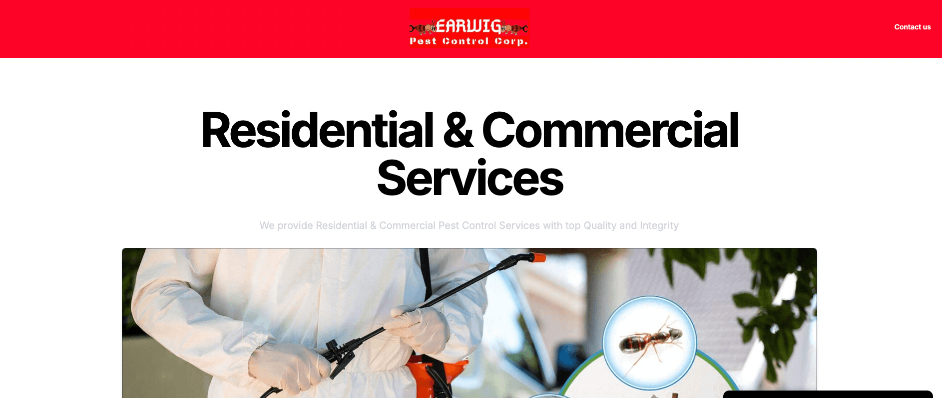 Earwig Pest Control Corporation